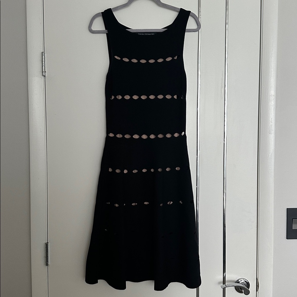 French Connection Black Midi Dress